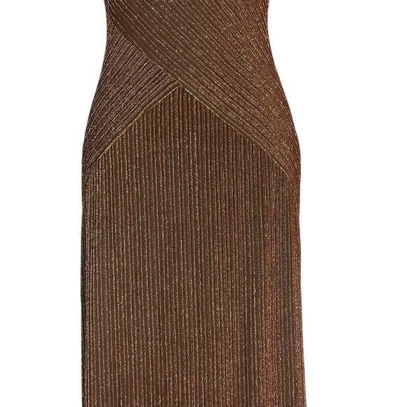 Alex Evenings Formal Gown Brown/Rust Elegant *H0138 - Picture 4 of 8